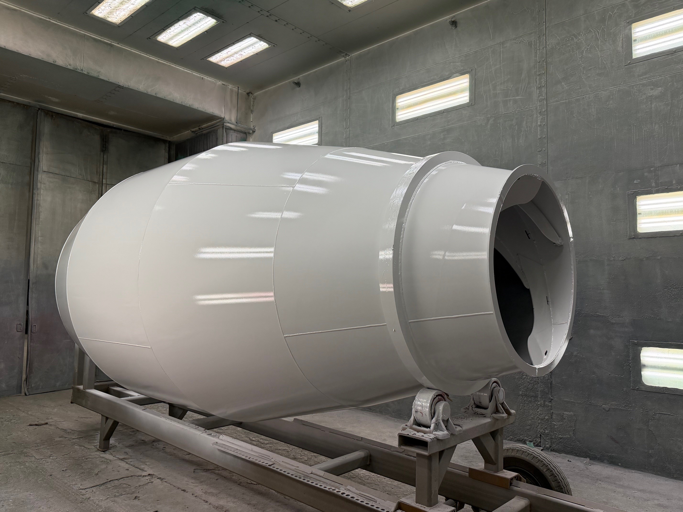 Continental mixer drum in the OSP drying room