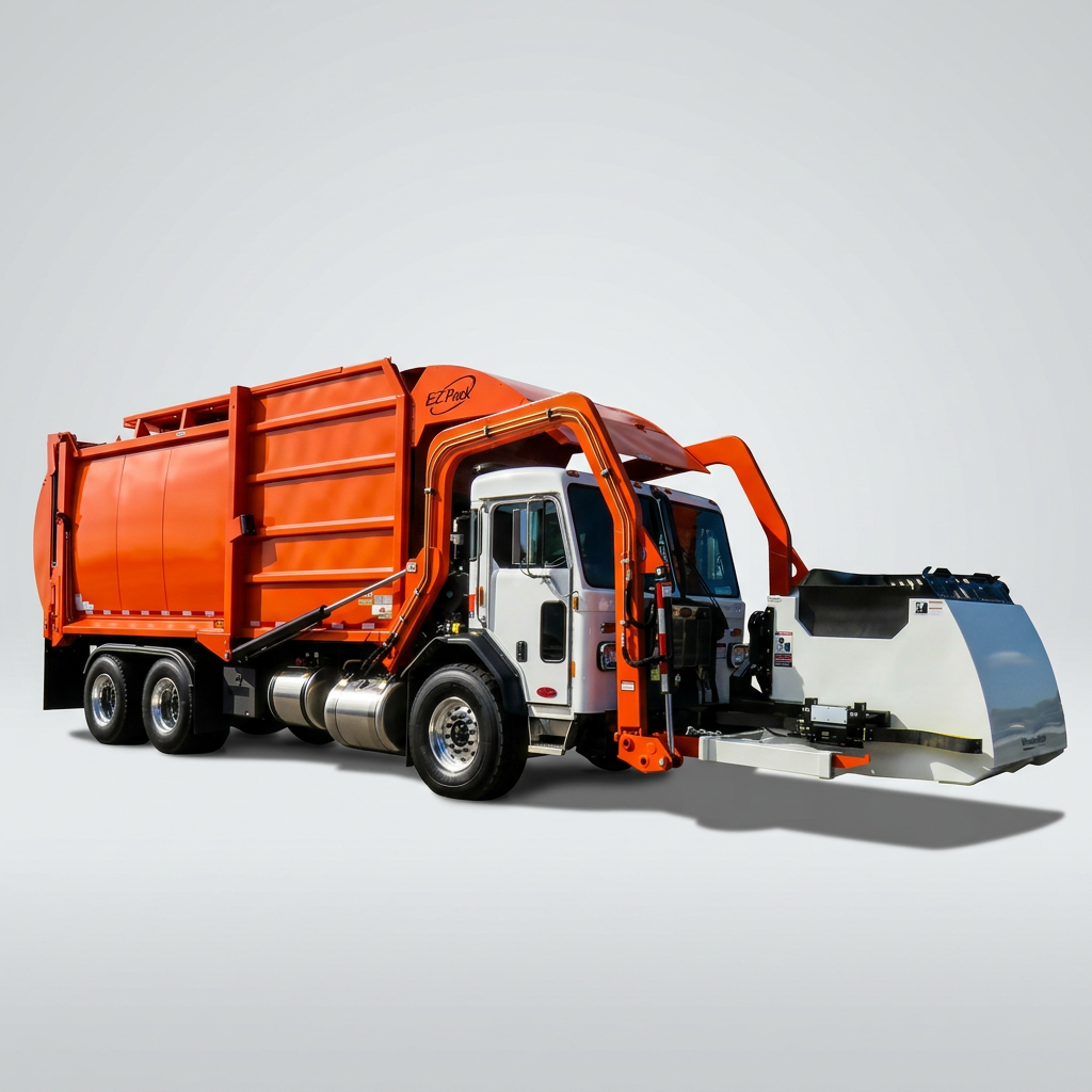 Residential refuse and recycling collection on tight neighborhood routes